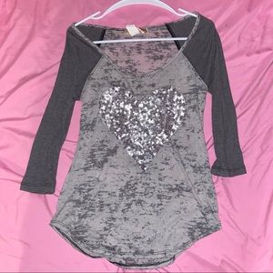 Penelope Project Glitter Heart Shirt